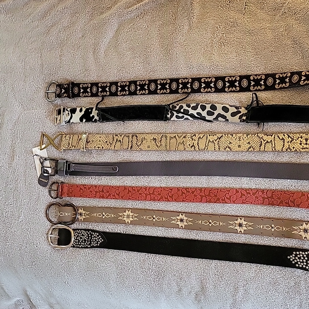 Leather Belts, all new, all size Small
